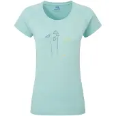 Mountain Equipment Women's Mountain Flower Tee T-shirt Donna (34, grigio)