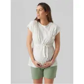 Mamalicious Blusa A Maniche Corte Alisa Mary Maternity