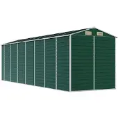 Syfax Capanno da Giardino Verde 191x640x198 cm in Acciaio Zincato