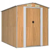 Syfax Capanno Giardino Marrone Chiaro 192x274x223 cm Acciaio Zincato