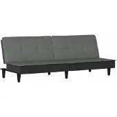 Syfax Divano Letto Grigio Scuro in Tessuto