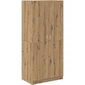 Syfax Armadio Rovere Artigianale 80x52x180 cm in Legno Multistrato