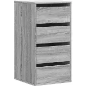 Syfax Cassettiera Angolare Grigio Sonoma 40x41x76cm Legno Multistrato