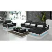Xl Moebel Gmbh Ledersofa Couch Wohnlandschaft Ecksofa + Sessel Garnitur Modern Sofa G8025E
