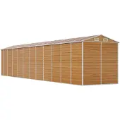 Syfax Capanno Giardino Marrone Chiaro 191x980x198cm Acciaio Zincato