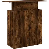 Syfax Banco Reception Rovere Fumo 100x40x104 cm in Legno Multistrato