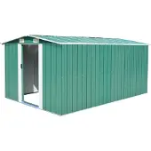 Syfax Casetta da Giardino 257x392x181 cm in Metallo Verde