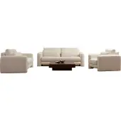 AEA Luxuriöse Weiße Sofagarnitur Designer Wohnzimmer Textil Couchen 3tlg Set