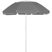 Syfax Ombrellone da Spiaggia Antracite 240 cm