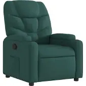 Syfax Poltrona Reclinabile in Tessuto Verde Scuro