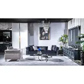 AEA Wohnzimmer Sofagarnitur 3+1 Sitzer Couchtisch Sofa Sessel Set 4tlg.