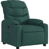 Syfax Poltrona Reclinabile in Tessuto Verde Scuro