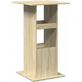 Syfax Tavolo Bar Portaoggetti Rovere Sonoma 60x60x102 cm Multistrato