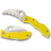 Spyderco Coltello pieghevole Tasman Salt 2, spyderedge, giallo