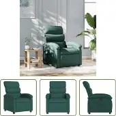 The Living Store reclinabile in tessuto verde scuro