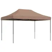 Syfax Tenda da Festa Pieghevole Pop-Up Marrone 410x279x315 cm