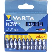 Varta Batterie Alcaline Aaa Longlife Power Micro Lr03 20 Unità