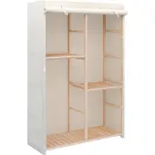 Syfax Armadio per Indumenti a 3 Ripiani 110x40x170 cm