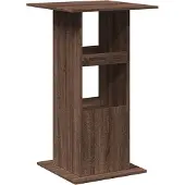 Syfax Tavolo Bar Portaoggetti Rovere Marrone 60x60x102 cm Multistrato