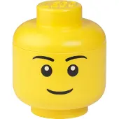 LEGO Mini-testa-contenitore Ragazzo - Giallo brillante