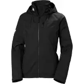 Helly Hansen per donna. 34448 Giacca da vela Crew Hooded 2.0 nera (M), Nero, Casual, Poliestere, All'aperto