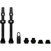 Muc-Off Tubeless Valve Kit V2 Universal For MTB & Road Valvola per bicicletta (80 mm, nero)