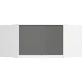 Akord Estensione Per Armadio Bianco-Grigio Grafite 100X50X55 Cm