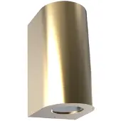Nordlux Applique da esterno Canto Maxi 2, color ottone, GU10, 17 cm, IP44