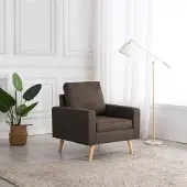 Prolenta Maison Exclusive - Poltrona in tessuto marrone