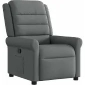 Syfax Poltrona Reclinabile in Tessuto Grigio Scuro