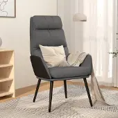 Prolenta Maison Exclusive - Poltrona relax in tessuto grigio chiaro