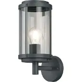 TRIO Lighting Applique da esterno TANARO, antracite, altezza 33 cm, metallo, IP44