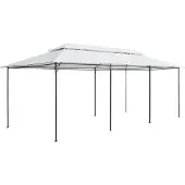 Syfax Gazebo 600x298x270 cm Bianco 180g/m²