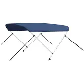Syfax Bimini di Prua con Tendalino a 2 Archi Blu Marino 180x130x110cm