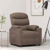 Prolenta Casa esclusiva - Poltrona relax Taupe Stoff