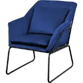 SVITA JOSIE poltrona velluto blu TV poltrona reclinabile