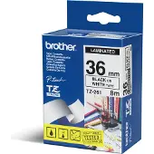 Brother Nastro TZe-261 - Nero su bianco (36 mm)