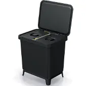 Keden Bidone Della Raccolta Differenziata 2x10l Systema 39x29x41 Cm