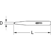 Ks Tools BRONZEplus punzone centrale, 5 mm ( 963.2552 )