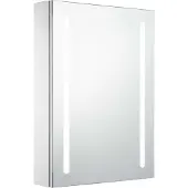 Syfax Armadietto Bagno con Specchio e LED 50x13x70 cm