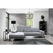 AEA Ecksofa L-Form Stoff Sitz Garnitur Designer Wohnlandschaft Textil Couch Sofa