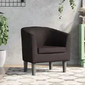Prolenta Maison Exclusive - Poltrona reclinabile marrone, rivestita in ecopelle