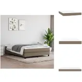 vidaXL Materasso a molle insacchettate Taupe 140x190x20 cm in tessuto - Materassi