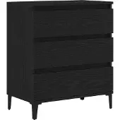 Syfax Credenza Rovere Nero 60 x 35 x 70 cm Legno multistrato