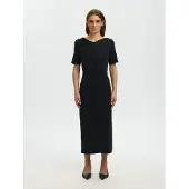 Selected Vestito Midi Donne Nero S