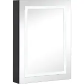 Sonstiges Armadietto Bagno con Specchio e LED 50x13x70 cm