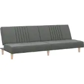 Syfax Divano Letto Grigio Scuro in Tessuto