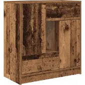 Syfax Credenza con Cassetti e Ante Legno Antico 70,5x34x74,5 cm