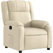 Syfax Poltrona Reclinabile in Tessuto Crema