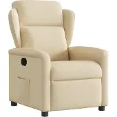 Syfax Poltrona Reclinabile in Tessuto Crema